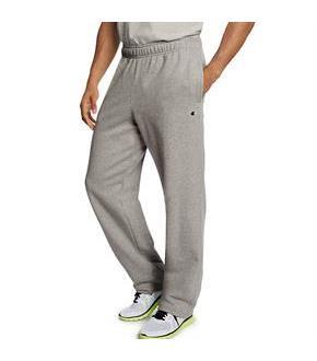 Champion Men's Powerblend Fleece Open Bottom Pants